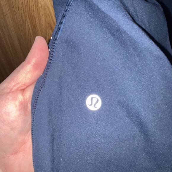 lululemon athletica Pants - lululemon athletica Navy Blue Leggings with Reflective Logo